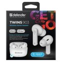 Słuchawki douszne Bluetooth Defender TWINS 903 Biały Wielokolorowy