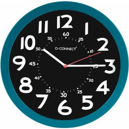 Zegar Ścienny Q-Connect KF11214 Ø 30 cm Niebieski Aluminium Plastikowy Nowoczesny