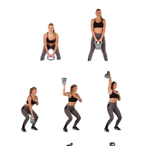 Kettlebell Hantle szare - 6 kg Kettlebell Hantle szare - 6 kg