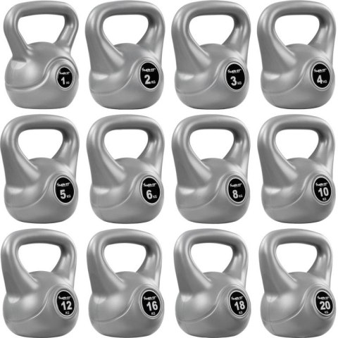 Kettlebell Hantle szare - 6 kg Kettlebell Hantle szare - 6 kg