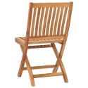 Folding Patio Chairs 8 pcs Solid Teak Wood