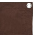 Parawan balkonowy, brązowy, 75x500 cm, tkanina Oxford