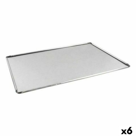 Blacha do piekarnika VR Srebrzysty Aluminium Prostokątny 40 x 28 x 0,5 cm (6 Sztuk)