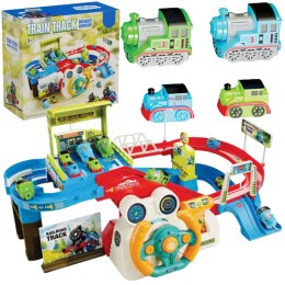 Train steering wheel transportation track