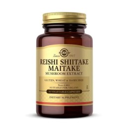 Reishi, Shiitake i Maitake (ekstrakt z grzybów) Solgar 30228