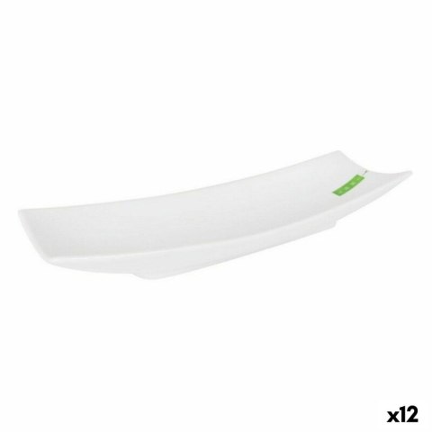 Taca La Mediterránea Yummy Porcelana Biały 35,3 x 12 x 5 cm (12 Sztuk) (35,3 x 12 x 5 cm)