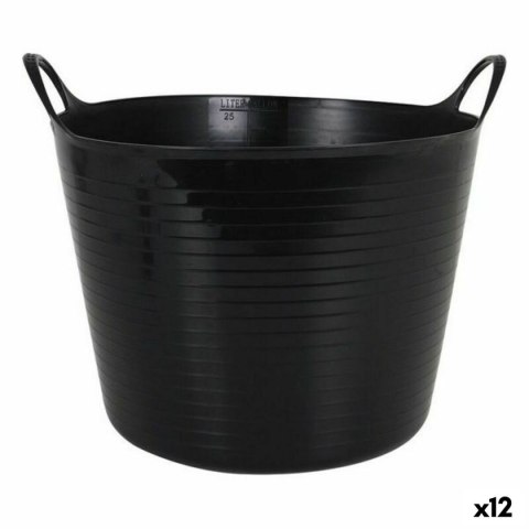 Plastikowy koszyk wielofunkcyjny Dem Flexy Czarny (26 l) (Ø 39 cm)