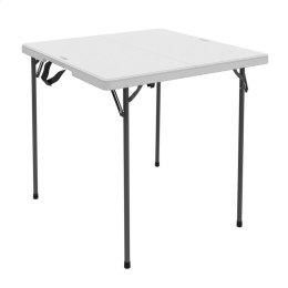 Składany stolik Lifetime Biały Stal Plastikowy 94 x 74 x 94 cm