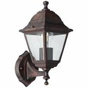 Lampa ścienna Brilliant Nissie Zewnętrzny Zardzewiały czarny E27 60 W