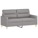 2-Seater Sofa Light Gray 55.1" Fabric