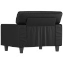 Sofa Chair Black 23.6" Faux Leather