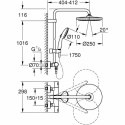 Kolumna Prysznicowa Grohe Vitalio Start System 250