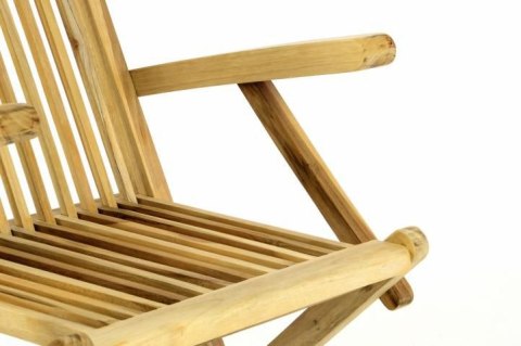 Składane krzesło ogrodowe DIVERO - drewno tekowe