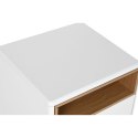 Stolik Nocny Home ESPRIT Biały Naturalny Poliuretan Drewno MDF 48 x 40 x 55 cm