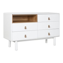 Komoda Home ESPRIT Biały Naturalny polipropylen Drewno MDF 120 x 40 x 75 cm