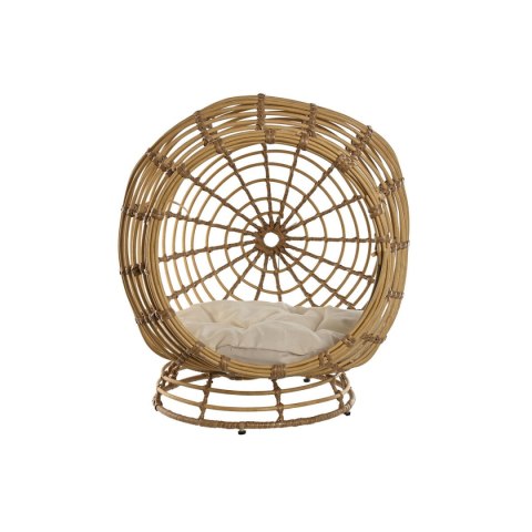 Łóżko dla zwierząt domowych Home ESPRIT Biały Naturalny rattan syntetyczny 60 x 58 x 58 cm Łóżko dla zwierząt domowych Home ESPRIT Biały Naturalny rattan syntetyczny 60 x 58 x 58 cm