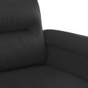 2-Seater Sofa Black 55.1" Faux Leather
