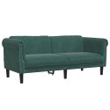 2 Piece Sofa Set Dark Green Velvet