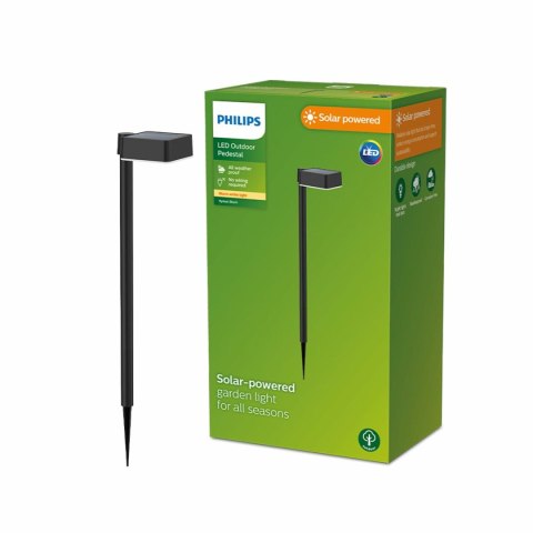 Palik ogrodowy solarny Philips Vynce 1,5 W 10,5 x 13,5 x 54 cm Czarny Plastikowy Kwadratowy (2700 K) (Ciepła Biel) (1 Sztuk)