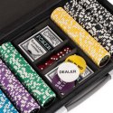 Zestaw pokerowy Texas Holdem Black Jack i żetony laserowe