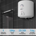 Elektryczny zbiornik ciepłej wody 30 l, biały
