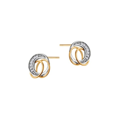 Złote kolczyki KZD20284 - Diament