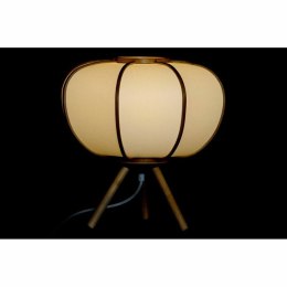 Lampa stołowa DKD Home Decor 34 x 34 x 33 cm Naturalny Biały Bambus 220 V 50 W