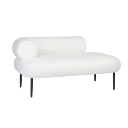 Sofa DKD Home Decor Biały Czarny Metal Scandi 127,5 x 73,5 x 64 cm