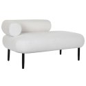 Sofa DKD Home Decor Biały Czarny Metal Scandi 127,5 x 73,5 x 64 cm