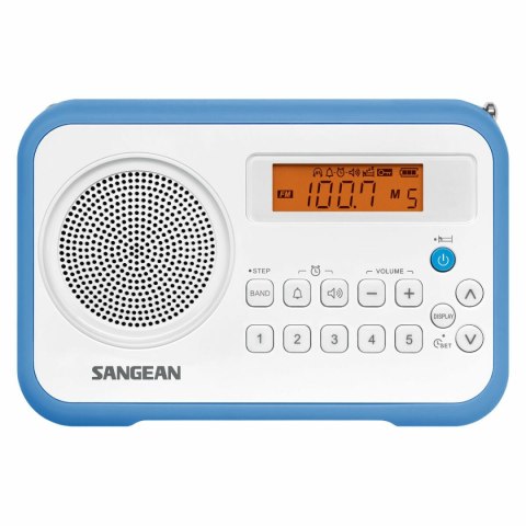 Radio Sangean PRD18W Niebieski Bursztyn Niebieski/Biały