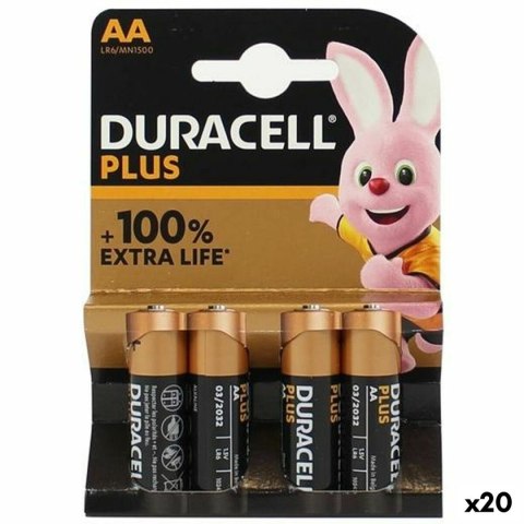 Baterie Alkaliczne DURACELL Plus Extra LR06 1,5 V (20 Sztuk)