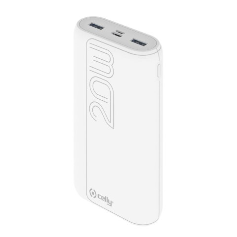 Power Bank Celly 20000 mAh Biały