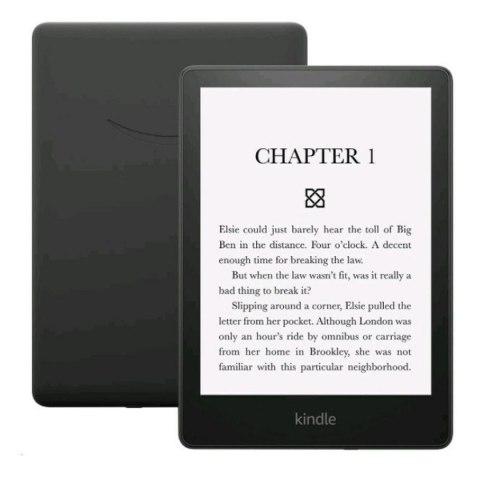 E-book Kindle Paperwhite Z włączonymi reklamami Ekran dotykowy Czarny Nie 16 GB 6,8"