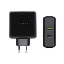 Ładowarka USB ścienna Aisens ASCH-2PD30QC-BK Czarny 48 W USB-C (1 Sztuk)