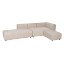 Sofa Beżowy Poliester Żelazo 150 x 100 x 66 cm