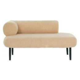 Sofa DKD Home Decor Czarny Beżowy Metal Scandi 127,5 x 73,5 x 64 cm