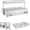 Bemar wodny podgrzewacz wolnostojący z kranem 6 x GN 150mm 55L Royal Catering