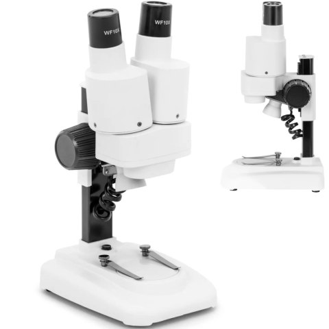 Mikroskop optyczny stereoskopowy z oświetleniem LED powiększenie 20x