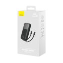 Powerbank z wyświetlaczem 10000mAh 22.5W + kabel USB-A / USB-C czarny