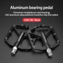 Zestaw pedałów rowerowych MTB atntypoślizgowe stop aluminium czarny