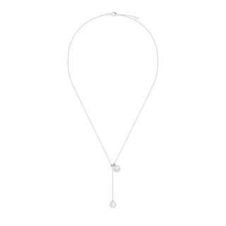Srebrny naszyjnik WDN6612 - Naturalne Perły hodowane słodkowodne