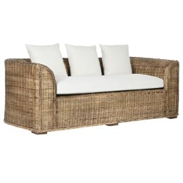 Kanapa ogrodowa Home ESPRIT Biały Brązowy Naturalny Rattan 174 x 88 x 69 cm