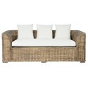 Kanapa ogrodowa Home ESPRIT Biały Brązowy Naturalny Rattan 174 x 88 x 69 cm