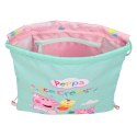 Worek na buty ze sznurkami Peppa Pig Ice cream Różowy Mięta 26 x 34 x 1 cm