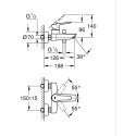 Kran jednouchwytowy Grohe Metal Mosiądz