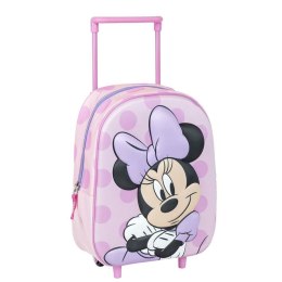 Torba szkolna z kółkami Minnie Mouse Różowy 25 x 37 x 10 cm