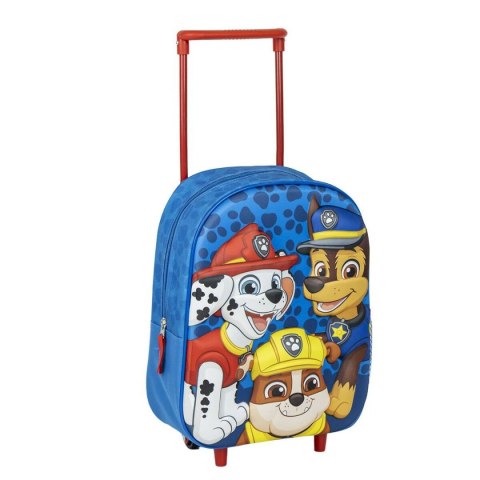 Torba szkolna z kółkami The Paw Patrol Niebieski 25 x 31 x 10 cm