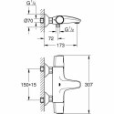 Kran jednouchwytowy Grohe Metal Mosiądz