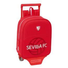 Torba szkolna z kółkami Sevilla Fútbol Club Czerwony 22 x 27 x 10 cm