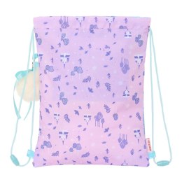 Worek na buty ze sznurkami Frozen Cool days Fiolet Błękitne niebo 26 x 34 x 1 cm